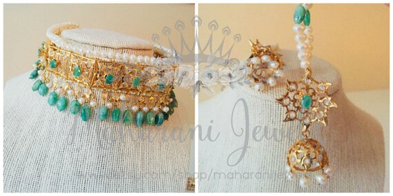 Light Emerald Traditional Gold Plated 