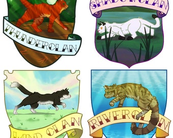 Animal crossing new leaf qr code > The cat clans ( thunderclan, shadowclan,  windclan, and riverclan) from the book Warrior…