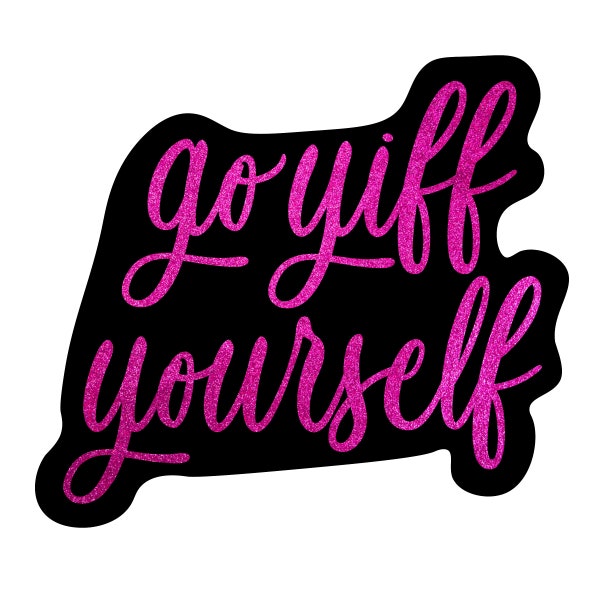 Go Yiff Yourself 1.25" Enamel Pin - Furry Funny Sarcastic