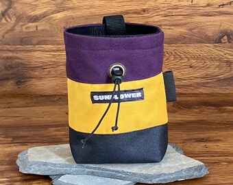 Rock climbing chalk bag, chalk bag, handmade chalk bag, bags for climbers, accessories for climbers, ecofriendly chalk bag