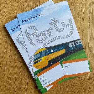 Intercity HST Train Party Invite