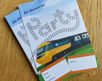 Intercity HST Train Party Invite