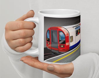 London Underground Train Printed Mug