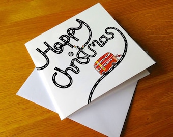 Routemaster London Bus Christmas Cards