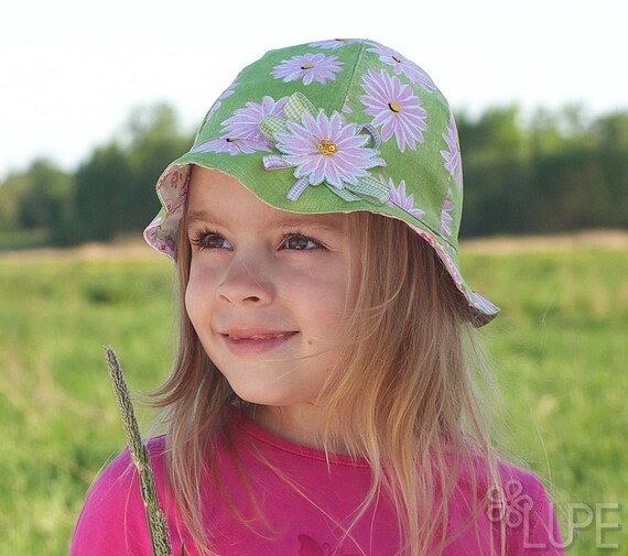 Items similar to Summer girl hat Baby girl beach cap Toddler sun hat