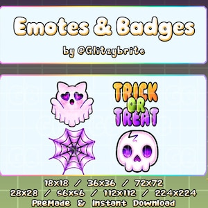 Halloween Pack - Twitch Emotes Badges Channel Points