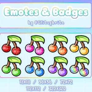 Cherries - Twitch Emotes Badges Channel Points
