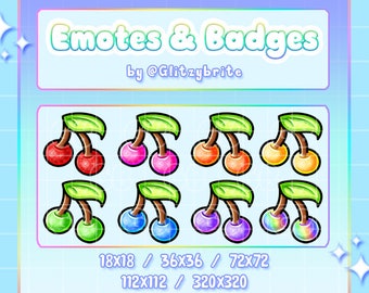 Cherries - Twitch Emotes Badges Channel Points