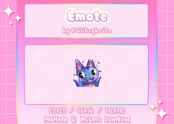 Rosie Cheer Twitch Emote Premade Animal Crossing Etsy
