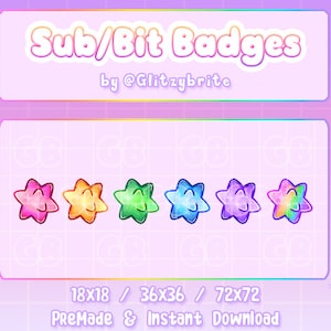 Star Fragments - Twitch Sub Bit Badges