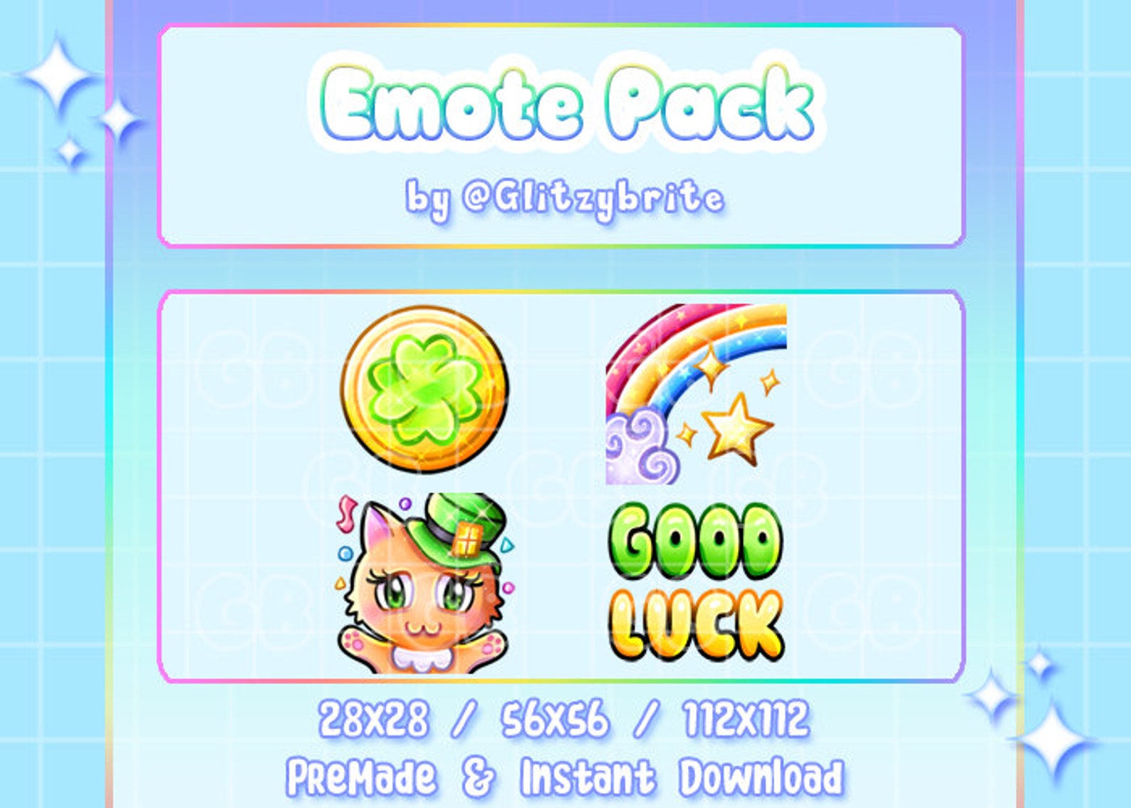 Lucky Emotes - Twitch Emote Premade Affiliate Partner Streamer Discord ...