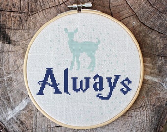 Always - Cross stitch pattern, inspirational quote, embroidery pattern, Pdf PATTERN ONLY (Q004)