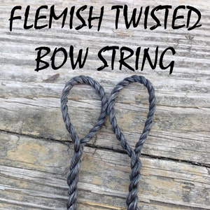 Custom Flemish-Twisted Bow String - Perfect for Longbow or Recurve - B55 Dacron