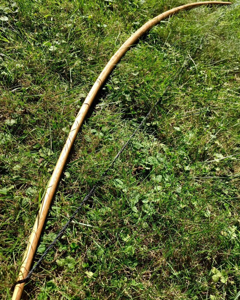 71 Bamboo-Backed English Longbow Competition or Hunting Bow Custom Wood Archery image 1