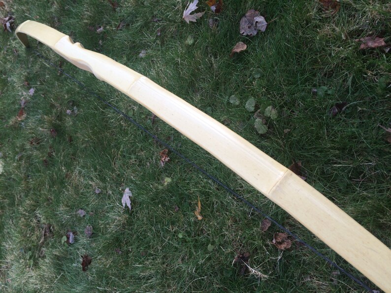 64 Bamboo Backed Hickory Longbow image 3