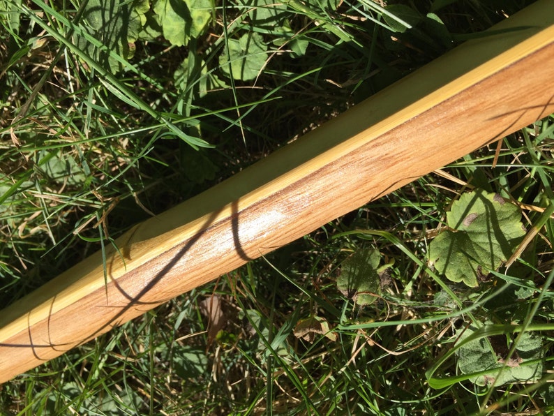 71 Bamboo-Backed English Longbow Competition or Hunting Bow Custom Wood Archery image 2