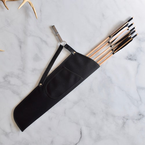 Black Hip Quiver Archery Side Quiver Traditional Archery Etsy