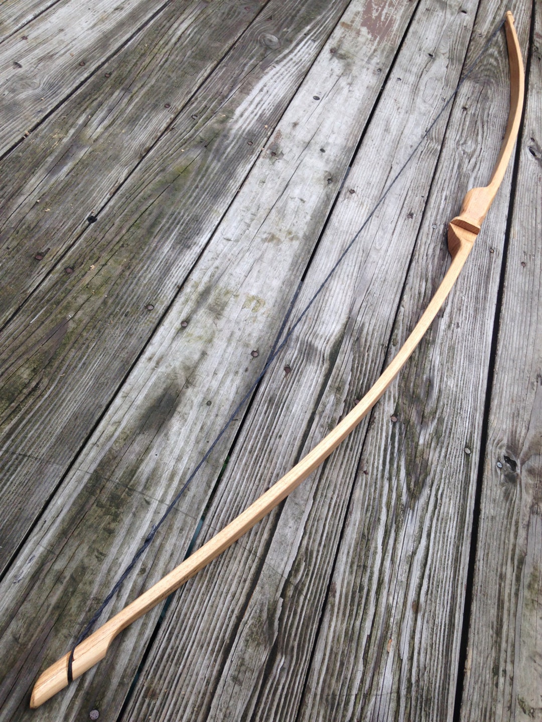 71 Competition or Hunting Bow Hickory Longbow Custom Wood Archery Etsy