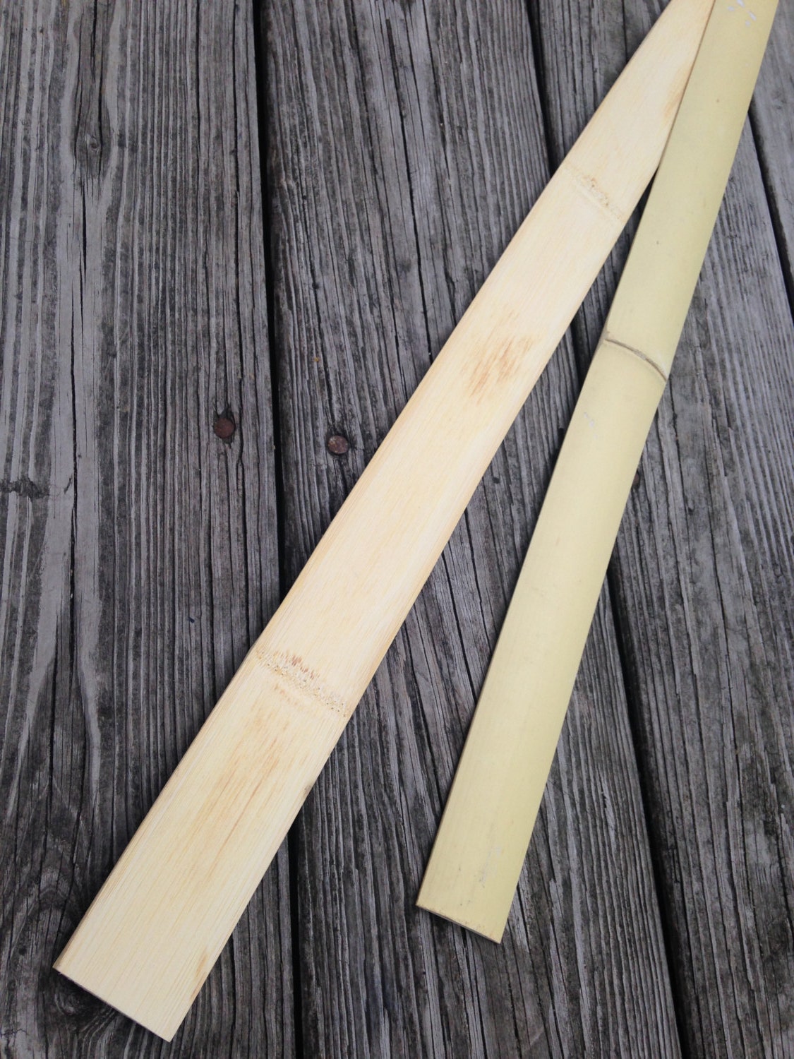 Natural Bamboo Thin Wood Strips, 10pcs Bamboo Plank Craft Material