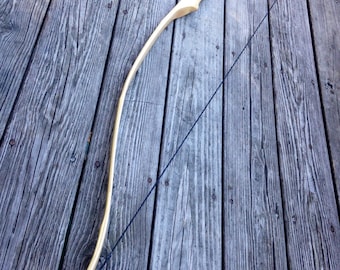 64" Bamboo Backed Hickory Recurve - Competition or Hunting Bow - Custom Wood Archery