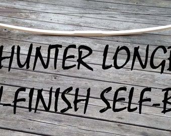 64" You-Finish Competition or Hunting Bow - Hickory Longbow - Custom Wood Archery