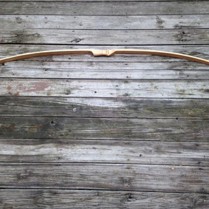 71 Competition or Hunting Bow Hickory Longbow Custom Wood Archery image 2
