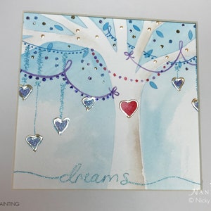 Blue Tree Painting Dream Tree Painting Blossom Tree Art Tree Art Dream Art Follow Your Dreams image 1