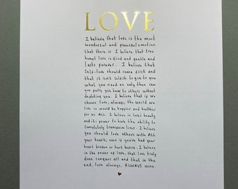 Love Definition Print | Love Dictionary | Love Typography Sign | Definition of Love | I believe in Love Print | Love Wins Print