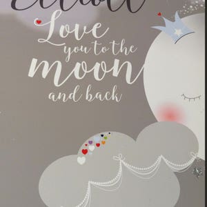 Love you to the Moon and Back Nursery Art, Moon and Stars Nursery Print, Twinkle Stars print, Moon and Stars Personalised Art, Grey nursery image 4