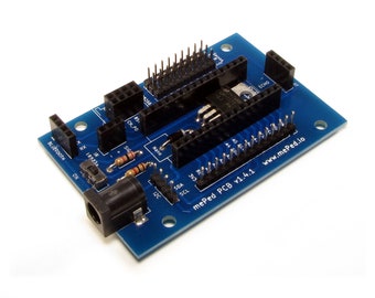mePed Quadruped Robot PCB - for Arduino Nano, WiFi, Bluetooth, Ultrasonic, & IR