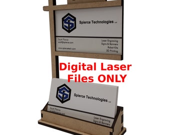 Real Estate Business Card Holder Laser Cutter Pattern Download