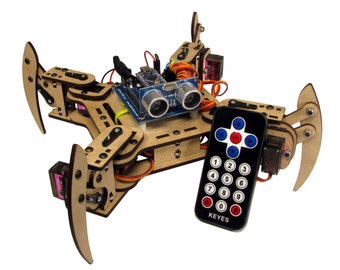 mePed v2 Quadruped Walking Robot - Kit completo