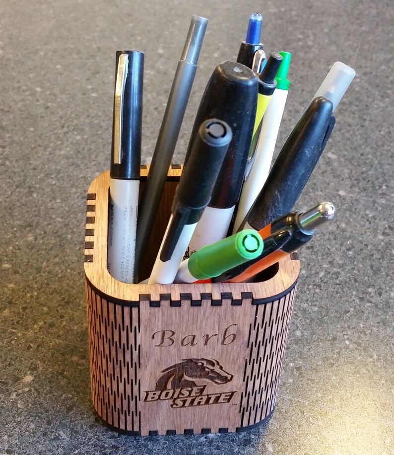 Pencil Holder Laser Cutter Pattern Download Etsy