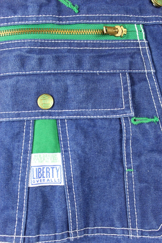 Vintage 90s LIBERTY Denim Overalls Bib Overalls G… - image 7