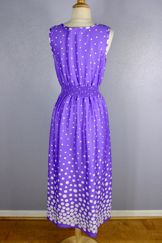 Vintage 80s Dress DAPPER Day Rapunzel  Purple Dre… - image 2