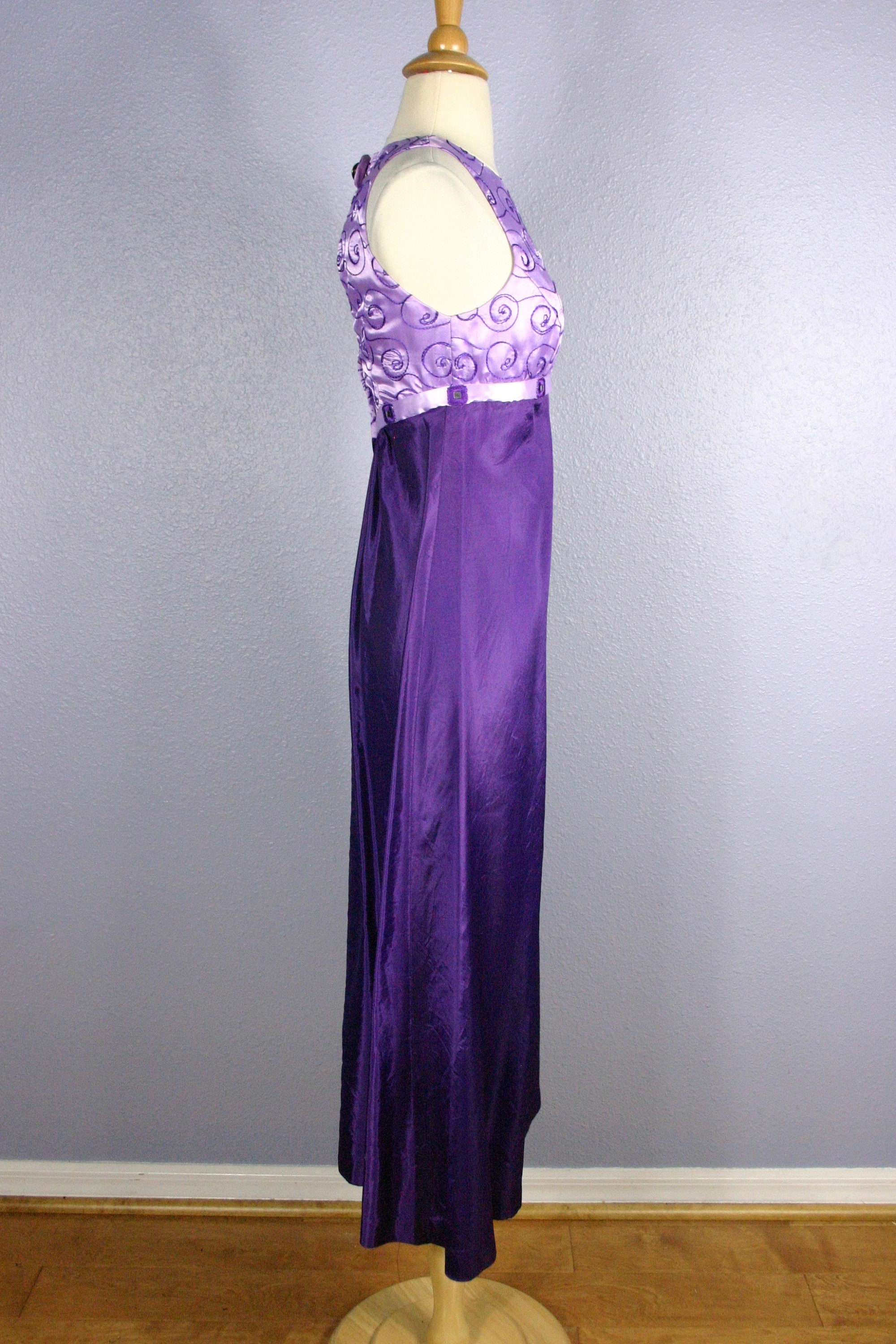 Vintage Prom Dress DAPPER Day Rapunzel 90s PROM Dress 80s Prom | Etsy