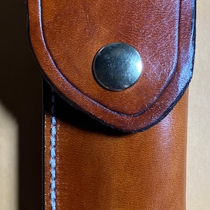 Leather Sheath for Buck 110  CIVIL WAR Buckle Logo