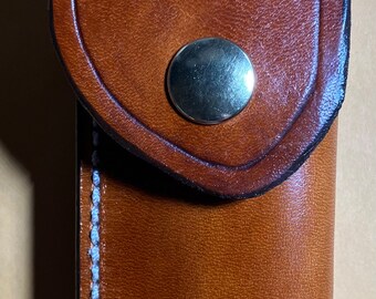 Lederscheide für Buck 110 CIVIL WAR Buckle Logo