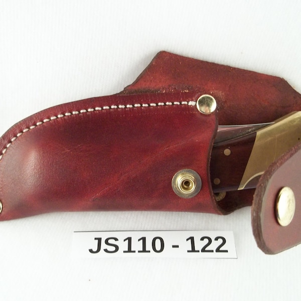 Custom leather knife Sheath  with flap JS110-122