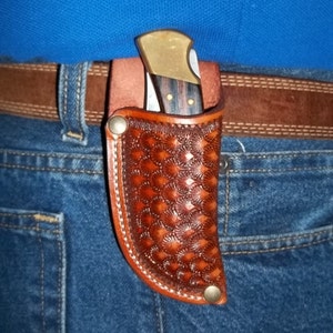 Custom leather knife Sheath  JS112-VT001RT