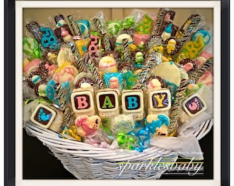 Baby, Baby Shower Chocolate Basket- COMMACK pickup only