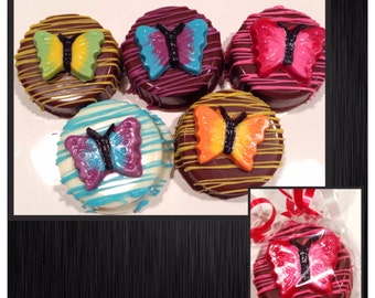 Butterfly Chocolate Covered Oreos - Set of 12 Butterflies