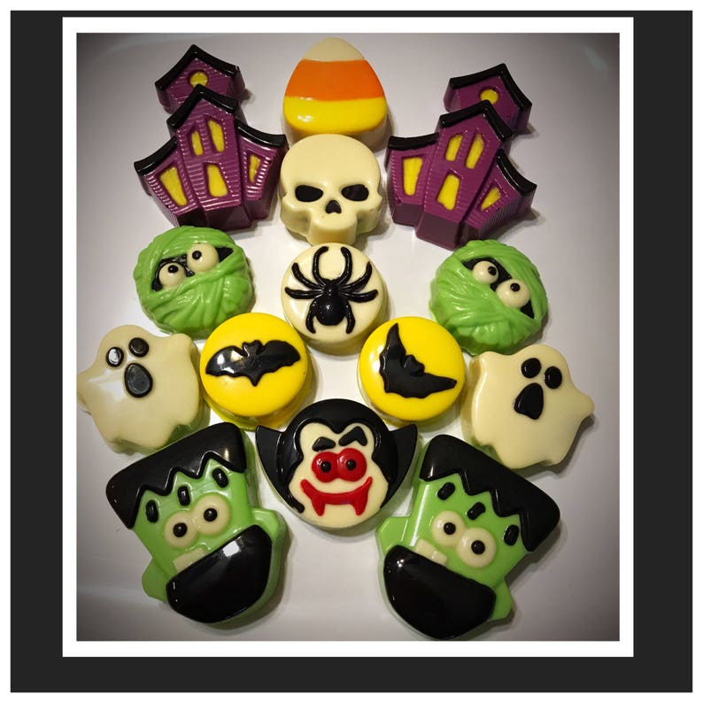 Halloween chocolate covered Oreos Set of 12 Halloween chocolates image 1