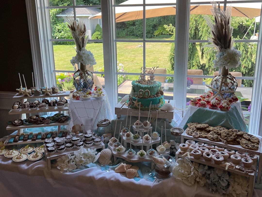 Beach Dessert Table Setup: Long Island NY Only