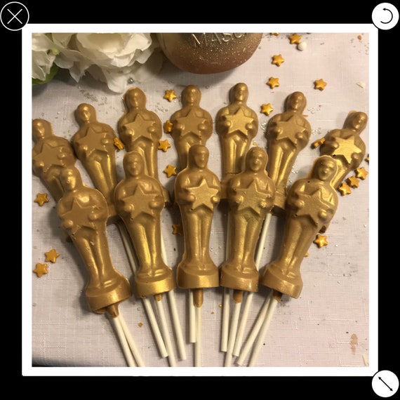 AWARD MOVIE THEME STATUE Hollywood Movie Lollipop Chocolate Soap Candy Mold