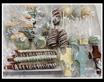Communion Chocolate Treat Package: Baptism, Communion, Christening - 72 Pcs