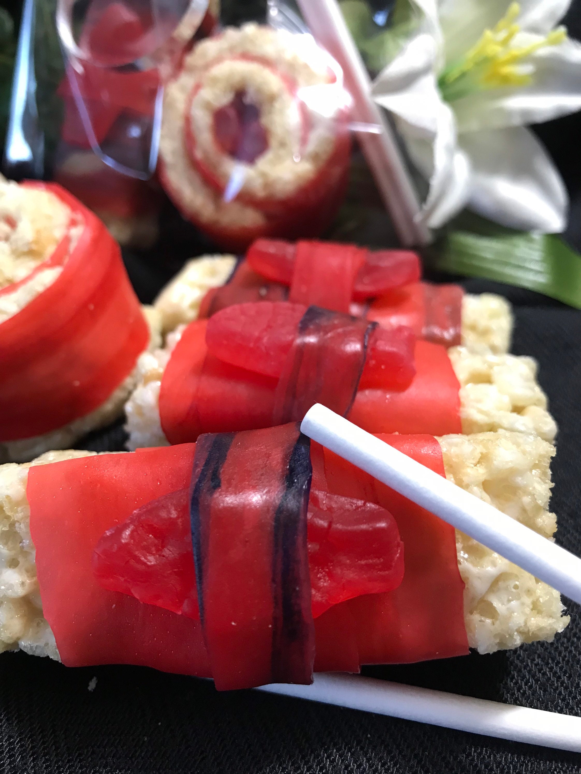 Candy Sushi Gift Box Candy Sushi Rice Krispie Treats Sushi Etsy