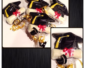 Set of 20 Custom Graduation Chocolate Lollipops