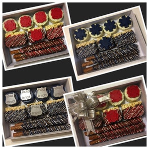 Police Officer. Fireman, or Paramedic Chocolate Gift box - Police, Fire Fighter, Paramedic Gift