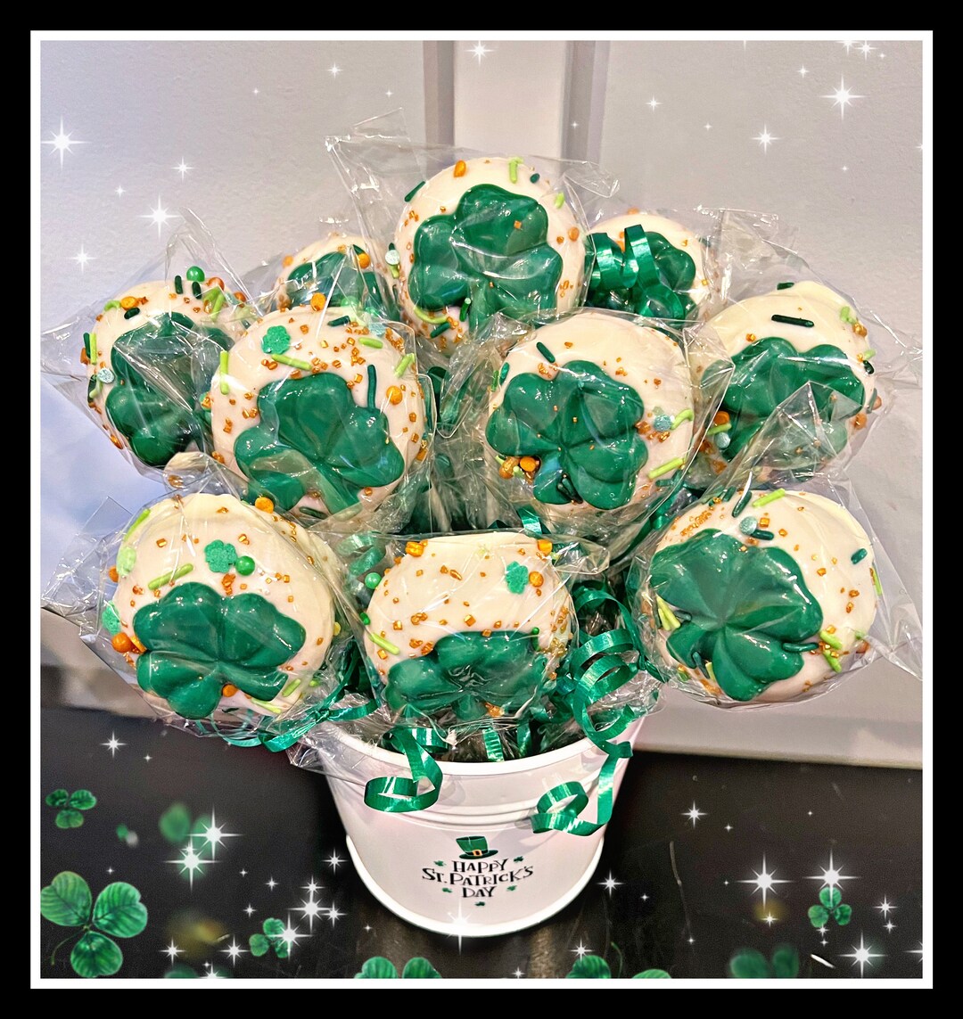 St. Patrick's Day Jumbo Cake Pops, Gourmet St. Pat's Cake Pops, Cake